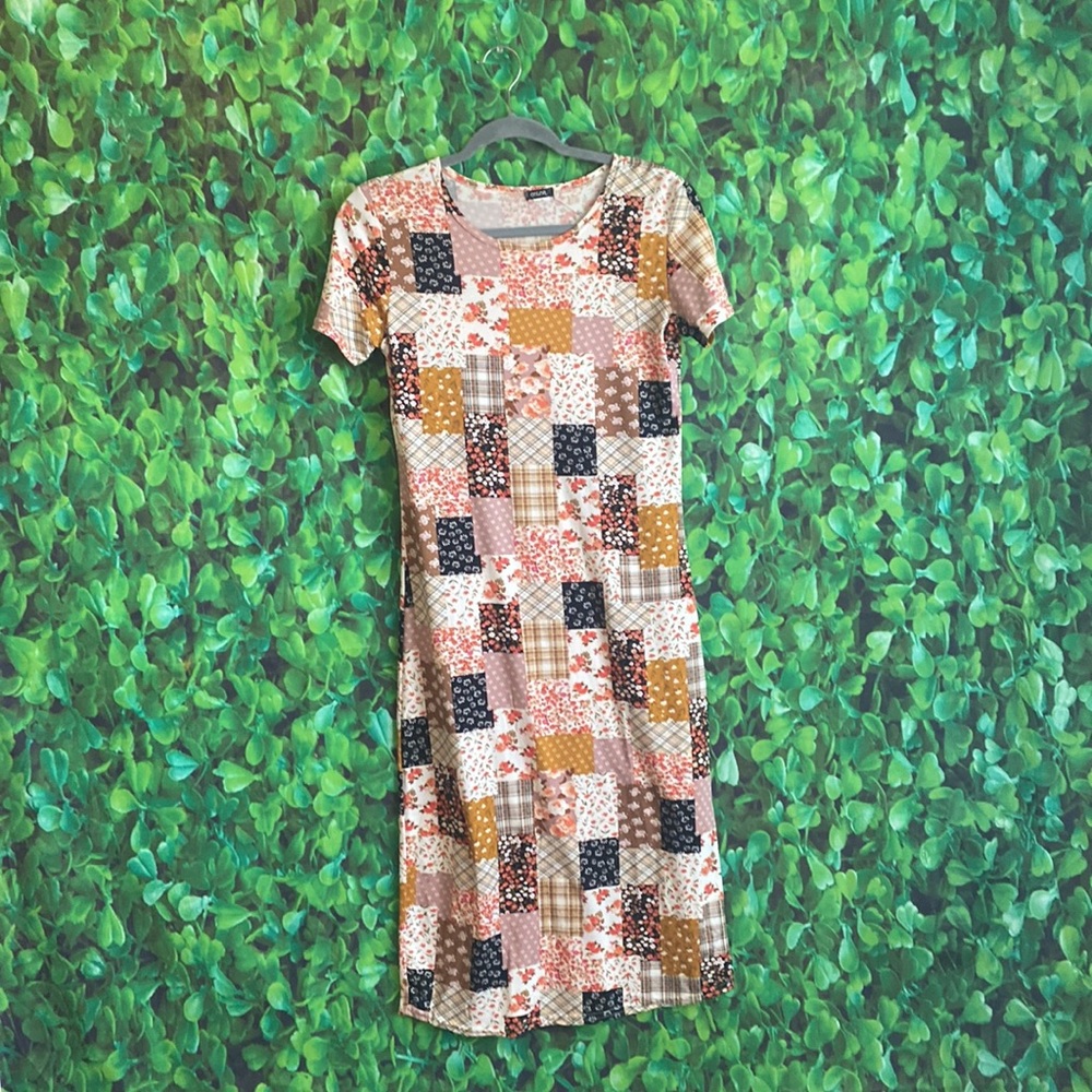 Color - NWOT Patchwork Dress